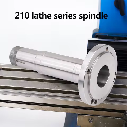 MT5 Lathe Spindle 38mm Bore for WM210V-145 CTC210 JY210V BHC210 HS210 Metal Mini Lathe Parts Replace