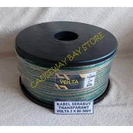 TRANSPARENT CABLE 2 X 80 300Y 1 ROLL VOLTA BOBIN/