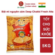 Deepark CHAKKI FRESH ATTA Whole Wheat Flour Is Good For Health 5kg Orange