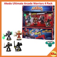 Moose Akedo Ultimate Arcade Warriors - Warrior Collector 4 Pack Mini Battling Action Figures 14245 - 14251