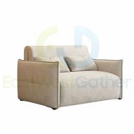 多功能智能電動梳化床Electric sofa bed 【乳膠款+脚托】小户型可折疊可伸縮兩用#沙發床 #單人床 Single bed #伸縮床 #摺疊床 Foldable bed T-22114 C