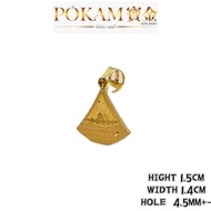 916 EMAS LOKET 916 GOLD PANDANT/CHARM