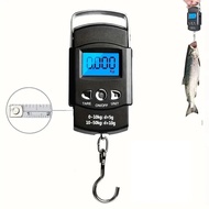 110lb/50kg Backlit LCD Display Fishing Scale With Built-in Measuring Tape Electronic Digital Fishing