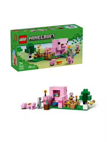Lego 21268 Pig Baby House Minecraft Series 2025 New Children's Educational Building Blocks