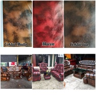 KULIT OSKAR SOFA JAGUAR METERAN // FURNITURE OSCAR JAGUAR // KAIN JAGUAR METERAN