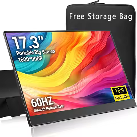 17.3 Inch 1600*900P HD Portable Monitors 72%sRGB IPS 16:9 1000:1 250Nits With Type-C Mini HDMI For P