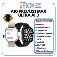 MAXWEAR A10 Pro / U21 Max Ultra Ai 3 Smart Watch Amoled 5G Cellular Android Playstore Sim Card Wifi 