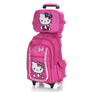 2x Roda Backpack School Bag Beg Sandang Sekolah Hello Kitty 2-Pink 01-38x28x18cm