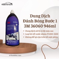 3M 36060 polishing polish step 1, removes car paint scratches, limits dust when polishing, suitable 