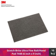 Scotch-Brite Ultra Fine Roll/Hand Pad 7448 (6 inch x 9 inch/Pack of 10)