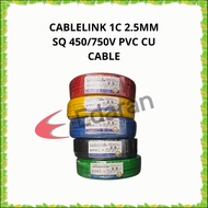 CABLELINK 1C 2.5MM SQ 450/750V PVC CU CABLE