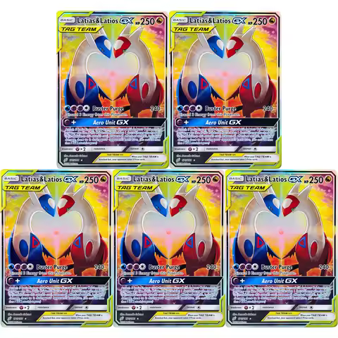 PTCG Collection Cards Latias&Latios 170/181 DIY PTCG Game Cards Shining Creativity Rare Holographic 
