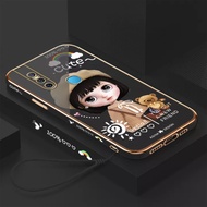 Beret Case for Vivo V17 Vivo V15 Vivo V15 PRO Vivo V11 Vivo V11i Vivo V11 PRO Vivo V7 PLUS luxury Character pattern silicone straight edge mobile phone case