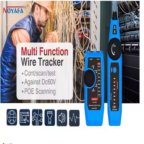 NOYAFA NF-810 High Accuracy Network Cable Tester RJ11 RJ45 Cat5 Cat6 Portable Wire Tracer LAN Teleph