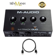 [Genuine] Soundcard M-audio M-Track Duo Recording Kit, Livestream MAudio MTrack Sound Card Audio Int