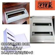 ⚡️SHOCKING SALE⚡️ CONSUMER BOX 28 / 10.5 WAY 2 ROW WHITE ELECTRIC DB BOX KOTAK SUIS ELEKTRIK