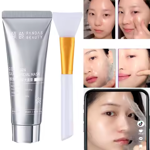 50ml Collagen Mask Baby Collagen Glow Mask Peel Off Mask Korean Face Mask Make Glowy Skin Elasticity