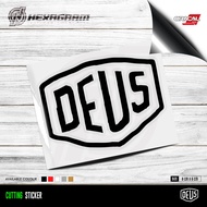 Cutting Sticker Deus ex Machina Outline Logo | Deus ex Machina Logo Sticker