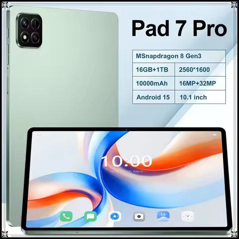 Pad 7 Pro 10000mAh Tablet 22GB+2TB Android 15 Tab Global Version Original 5G Dual SIM Tablet PC 10.1