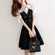 Fake Two Piece Slim Shirt Dress