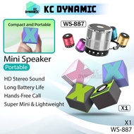 Super Mini Speaker X1 HD Stereo Surround Sound Portable Speaker WS-887 Outdoor Small Speaker WS887 S