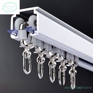 Thickened Aluminum Alloy Curtain Track Monorail Double Track Curtain Accessories Curtain Rod Slide Track Mute LHS0