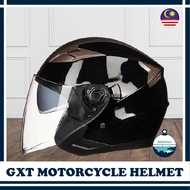 GXT Helmet motor motorcycle helmet moto Topi keledar double visor open face motosikal helmet moto Stylish dual lens