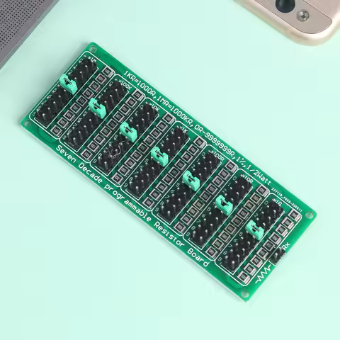 Seven Resistor Slide Resistor Board Step Accuracy 1R 1/2 Watt Programmable Seven Decade Resistor Boa