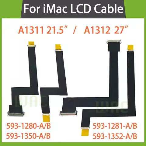 New LCD LED LVDS Screen Display Cable 593-1028 593-1281 593-1352 593-1280 593-1350 For iMac A1312 A1