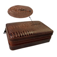 Ready Stock Cigar Cover Portable Cigar Box Cigar Moisturizing Box Cedar Pine Cigar Zipper Bag