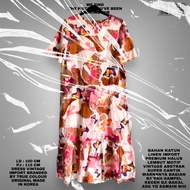 VINTAGE DRESS/MOTIF DRESS BKK/KOREAN DRESS/ABSTRACT DRESS BKK/LONGDRESS BKK VINTAGE/DRESS/LONGDRESS/