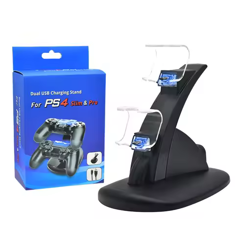 PS4 Controller Charger Dual USB PS4 Gamepad Charger Dock LED PS4 Charger For Sony Playstation 4 PS4 