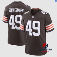 Men's Cleveland Browns Carson Schwesinger Brown Limited American Football  Jersey