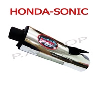 M SPEED  ปลายท่อ ปลายท่อผ่า สำหรับ HONDA-SONIC NEW=เก่า ปลายน็อต 3 รู ถอดไส้ได้