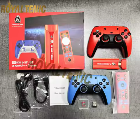 Dual System TV Game Stick G1 3D Retro Video Games Console Android 13.0 28000+games 64G 10K HDR Home