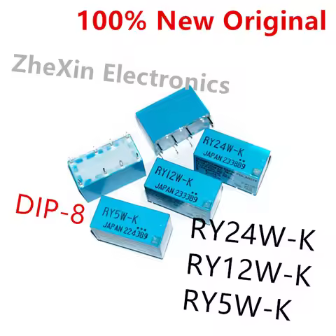 5-10PCS/Lot RY24W-K 、RY12W-K 、RY5W-K DIP-8 New Original Signal Relay 1A DPDT RY-5W-K 、RY-12W-K 、RY-2