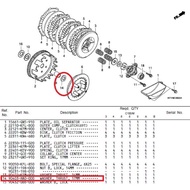 HONDA EX5 DREAM WAVE 100 CLUTCH HOUSING WASHER 17MM / CLUTCH PRIMARY DRIVEN HOUSING WASHER THRUST (1