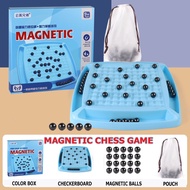 Magnetic Chess Game Magnetic Effect Chess Set Educational Magnetic Chess Game Portable Magnetic Chess Board Game for Family Gathering