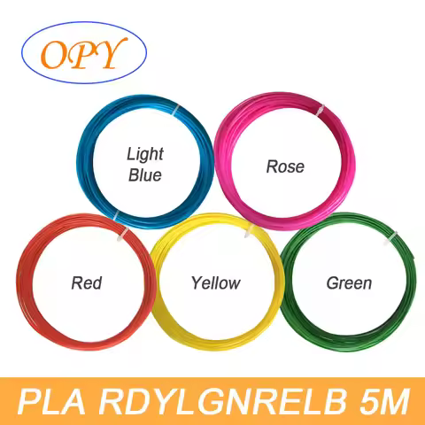 1.75Mm Pla 3D Pen Filament Refill 5 Meter Silk Glow Marble Wood Matte Carbon Fiber Black Nature Red 