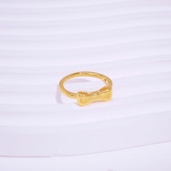 Tyrell 999 Ribbon Ring l 999 Gold Emas tulen (100% AUTHENTIC)