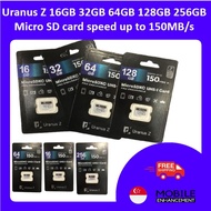 Uranus Z 16GB 32GB 64GB 128GB 256GB Micro SD memory cards speed up to 150MB/s