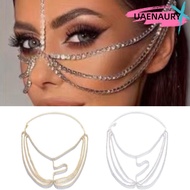 UAENAURY Crystal Layered Face Chain Women Fashion Hair Chain Luxury Rhinestone Multi-Layers Head Cha