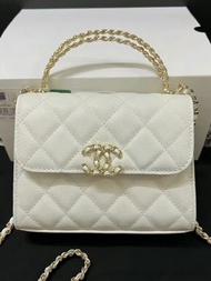 Chanel 23P Kelly白色