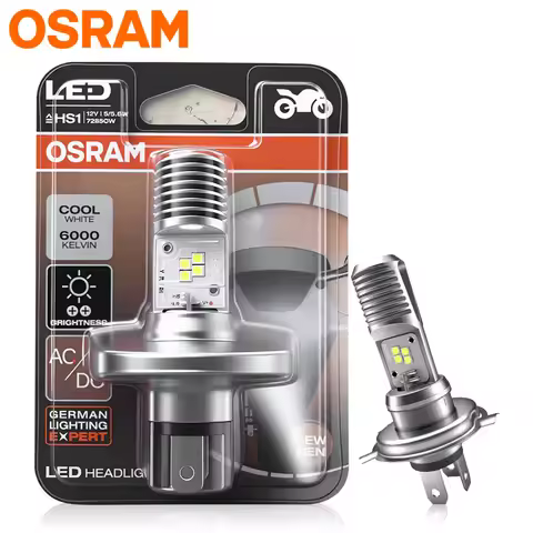 OSRAM Original Motorcycle HS1 LED Headlight Bulb DC AC 12V Universal HS1 High/Low Car Lamps 1:1 PX43