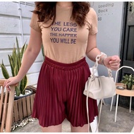 PLEATED Hot Pants/PLEATED Hot Pants/DAILY Hot Pants Made of HYGET Material