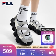 斐乐（FILA）官方女鞋运动凉鞋2024夏季新款厚底增高休闲草莓凉鞋 燧石灰/冰灰-EI 38