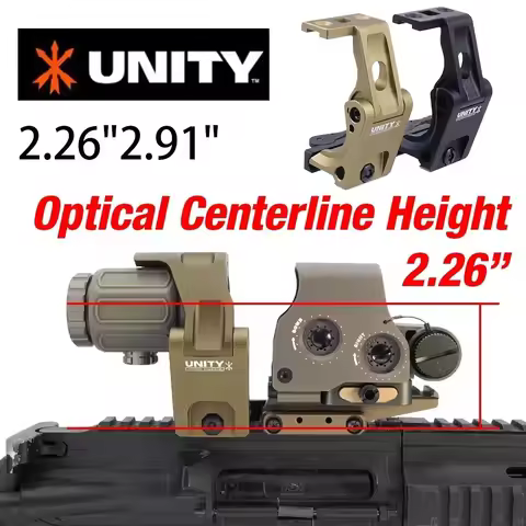 Unity Fast FTC Mount Magnifier Riser Unity Tactical Mount 2.26"2.91" Scope Sight Folding Mount For E