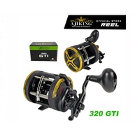 Ajiking 320/330 GTI Round Overhead Conventional Trolling Bottom Fishing Reel Max Drag (6-8kg)