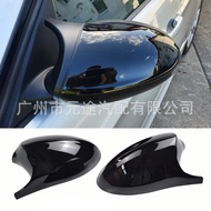 Sesuai untuk BMW 3 Siri E87 E81 E82 E88 E90 E91 E92 Bullhorn Carbon Fiber Cermin Cermin Penutup Shel