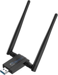 Blueshadow AC1300 USB WiFi Adapter - 2.4G/5G Dual Band Wireless Network Adapter for PC Desktop, MU-M